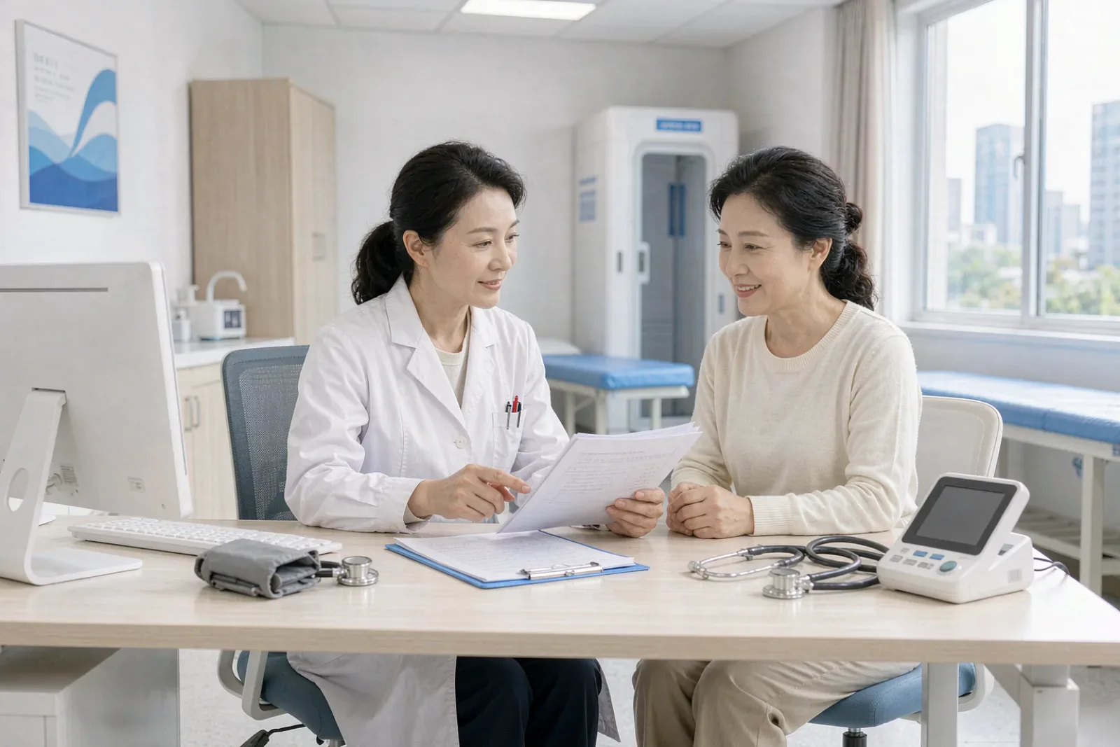 Modern hospital check-up centre in Chengdu