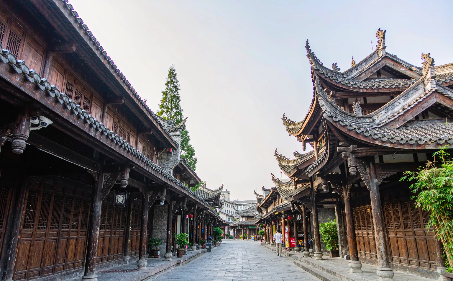 Hakka style main street of Luodai Ancient Town