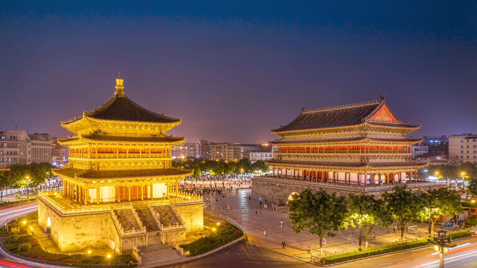 Xi'an Bell Tower and Drum Tower