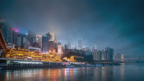 Chongqing City Highlights: Hongya Cave, Yangtze River Cableway & Ciqikou