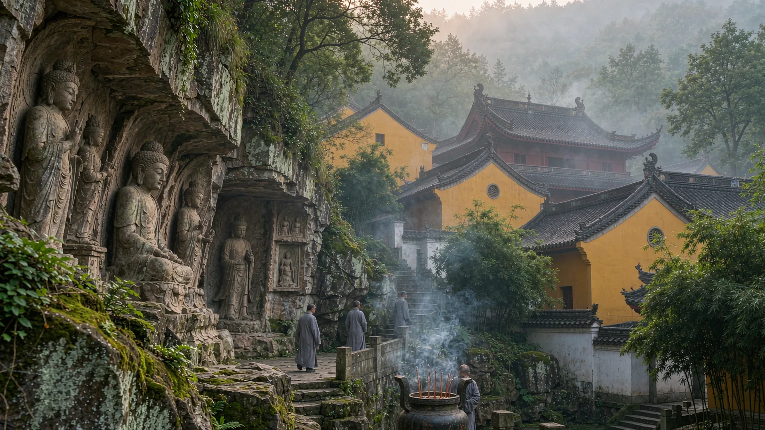 Lingyin Temple & Feilai Peak Half-Day Private Tour