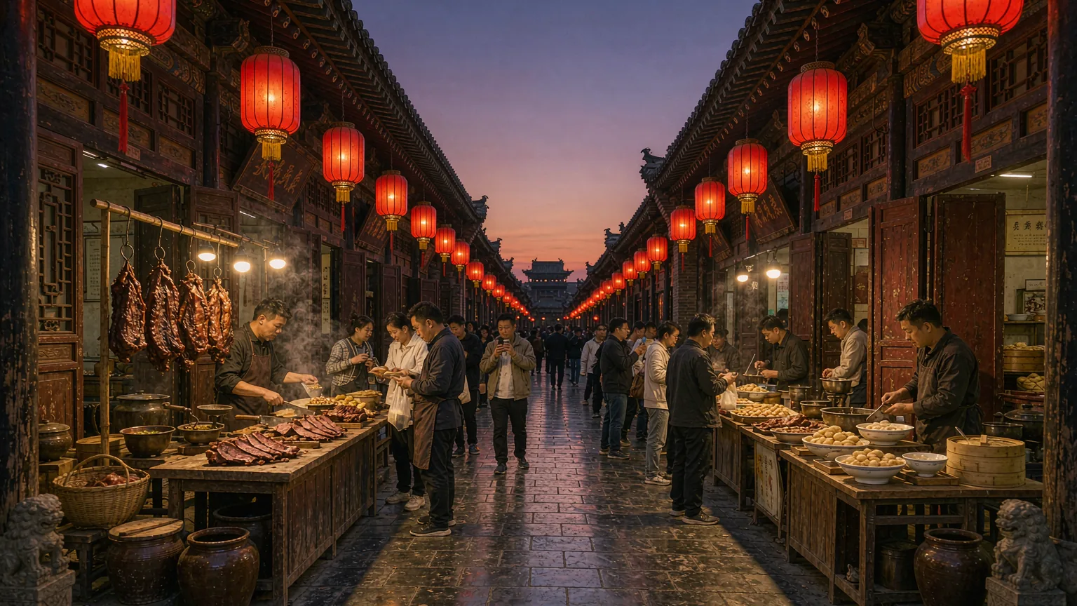 Tour privato del Tempio di Zhenguo e del Tempio di Shuanglin da Pingyao