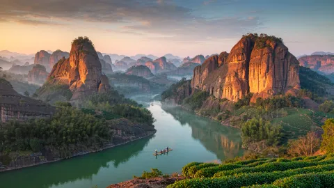 Wuyishan UNESCO Highlights: Nine-Bend Stream Rafting, Tianyou Peak & Dahongpao