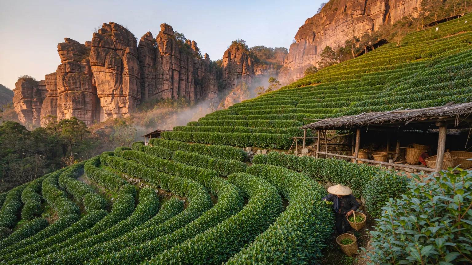 Nine-Bend Stream Bamboo Raft & Wuyi Palace Half-Day Tour
