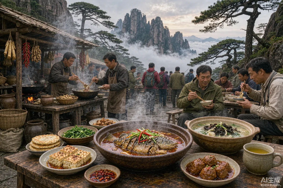 Esperienza gastronomica locale a Huangshan